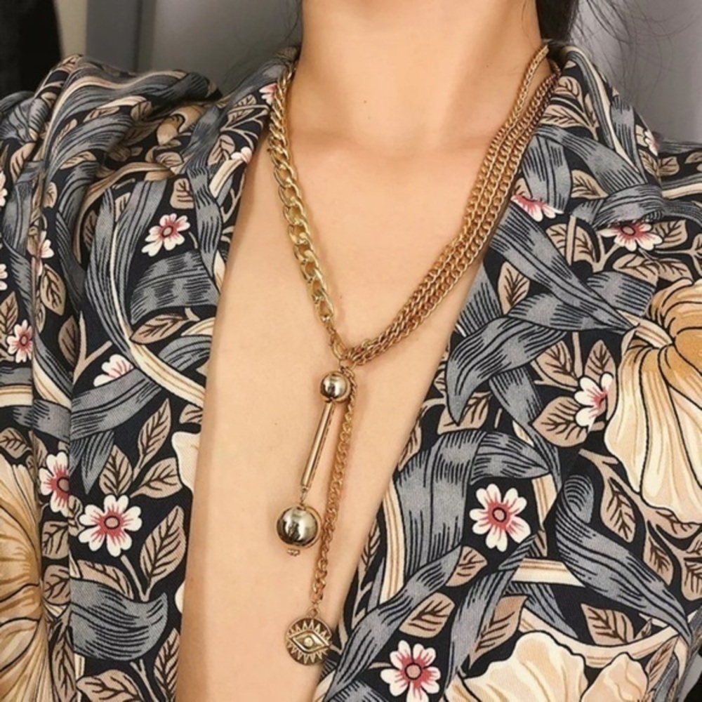 3/$30 💛 Long Chunky Ball Necklace